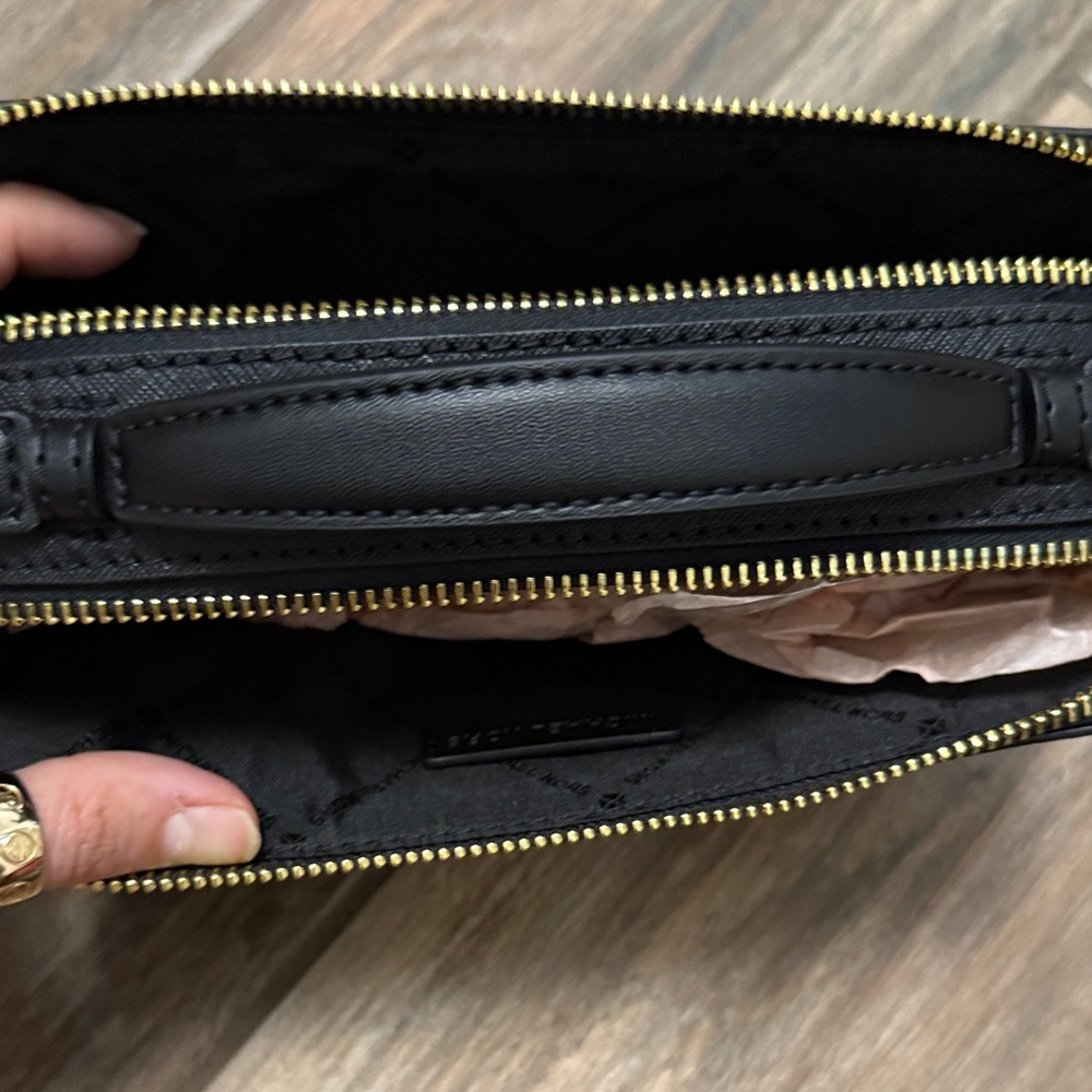 Michael Kors Black and Gold Wristlet - Picture 4 of 7